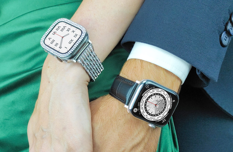 Bracelet Apple Watch en acier - Chic Royal